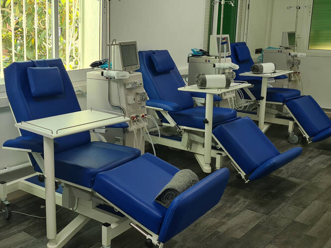 Salle d'hémodialyse